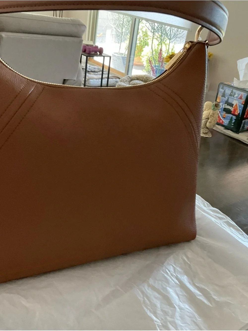 $298 Michael Kors Pebbled Leather Shoulder Bag - Picture 9 of 11